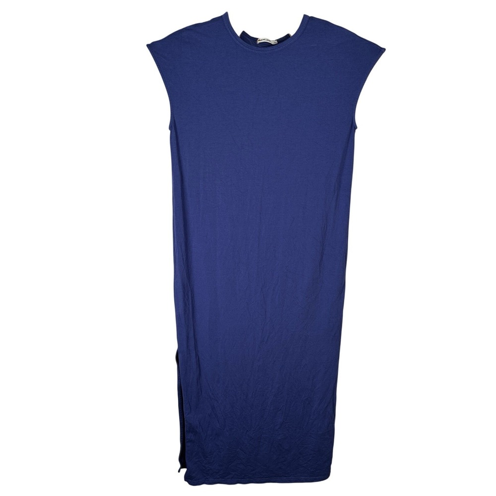Marine‎ Layer Taylor Jersey Maxi TShirt Dress Size Small Short Sleeve Side Slits
